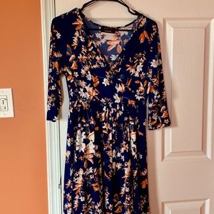 Maternity Floral A-Line Dress